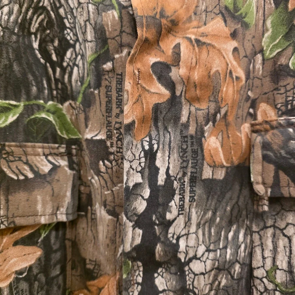 Vintage Trebark by Lynch Superflauge Camo Field Jacket Mens 2XL Camouflage 90s